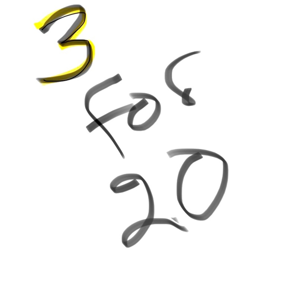 Any 3 items for 20